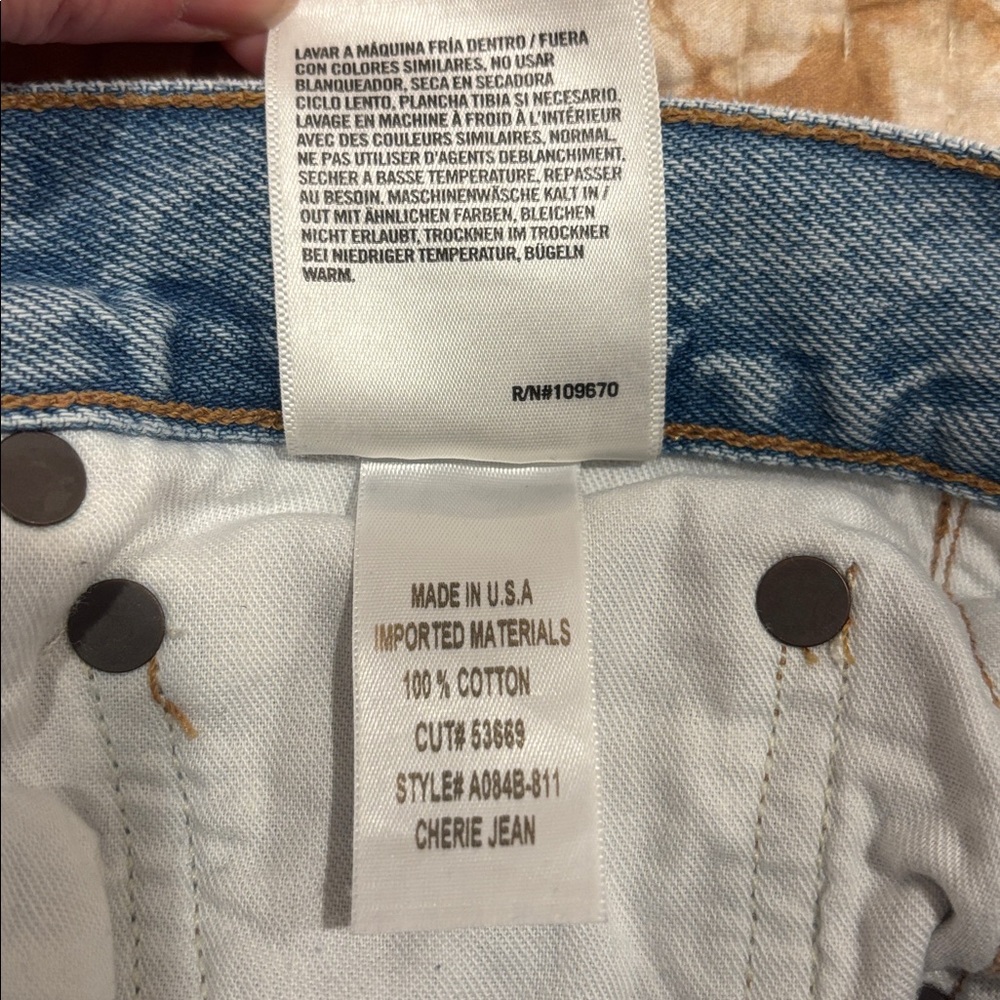 Agolde Cherie High Rise Straight Jeans in Merit Sz 27 / 4 - Picture 16 of 16